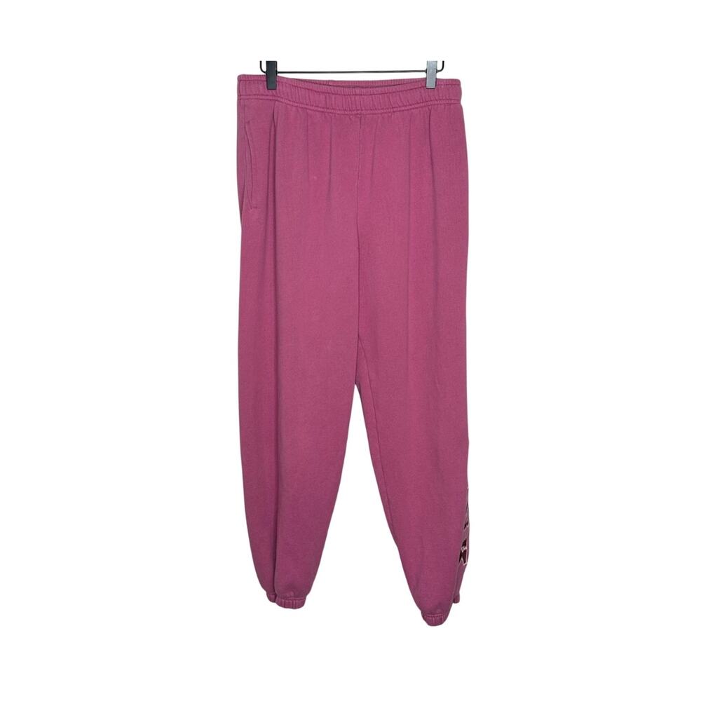 Pink by Victorias Secret Sweatpants Womens L Pink Logo Fleece Joggers Activewear